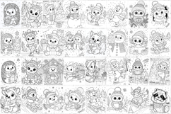 Christmas coloring pages bundle Product Image 6