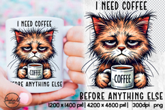 Humor coffee sublimation, Funny quotes Product Image 1