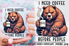 Humor coffee sublimation, Funny quotes Product Image 1