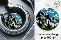 Landscape car coasters sublimation designs Product Image 1