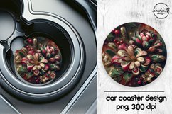 Christmas abstract car coasters sublimation designs Product Image 1