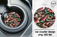 Christmas abstract car coasters sublimation designs Product Image 1