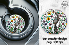 Skeleton png, Halloween car coasters sublimation designs Product Image 1