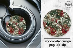 Christmas abstract car coasters sublimation designs Product Image 1