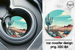 Landscape car coasters sublimation designs Product Image 1