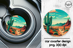 Landscape car coasters sublimation designs Product Image 1