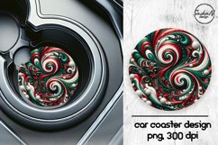 Christmas abstract car coasters sublimation designs Product Image 1