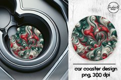 Christmas abstract car coasters sublimation designs Product Image 1