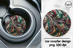 Christmas abstract car coasters sublimation designs Product Image 1