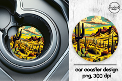Landscape car coasters sublimation designs Product Image 1