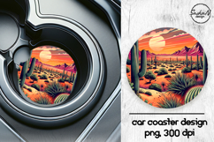 Landscape car coasters sublimation designs Product Image 1