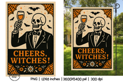 Retro Halloween garden flag sublimation designs Product Image 1