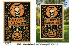Happy Halloween garden flag sublimation designs Product Image 1