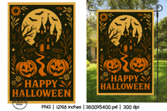 Happy Halloween garden flag sublimation designs Product Image 1