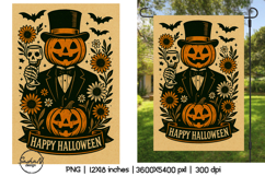 Happy Halloween garden flag sublimation designs Product Image 1