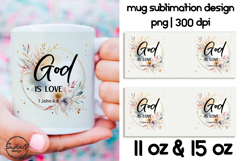 God is love Christian mug designs, Bible quotes Product Image 1