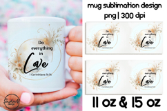 Christian mug sublimation designs, Bible quotes Product Image 1