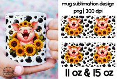 Funny farm animals mug sublimation bundle Product Image 4
