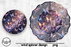 Purple butterfly wind spinner sublimation Product Image 1