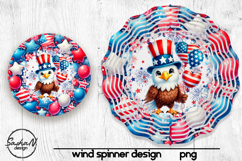 Patriotic eagle wind spinner sublimation designs Product Image 1