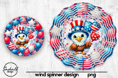 Patriotic eagle wind spinner sublimation designs Product Image 1
