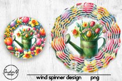 Tulip and narcissus, Spring wind spinner designs Product Image 1