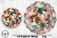 Alcohol ink butterflies sublimation wind spinner Product Image 1