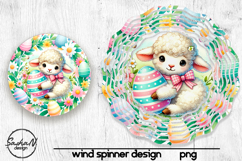 Easter sheep wind spinner sublimation designs Product Image 1