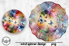 Colorful butterflies sublimation wind spinner Product Image 1