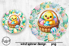 Easter chick wind spinner sublimation designs Product Image 1