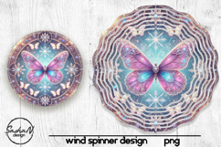 Mystical butterfly kaleidoscope wind spinner sublimation Product Image 1