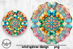 Butterflies kaleidoscope wind spinner sublimation Product Image 1
