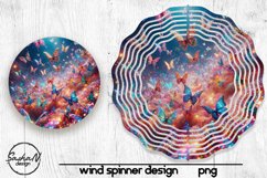 Colorful butterflies sublimation wind spinner Product Image 1