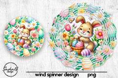 Easter bunny wind spinner sublimation Product Image 1