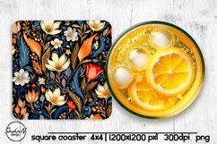 Floral square coaster sublimation Product Image 1