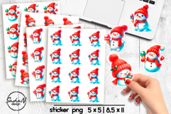 Cute snowman stickers, Winter stickers Product Image 1