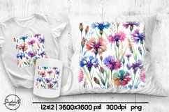 Wildflowers sublimation, Pillow designs Product Image 1