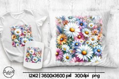 Wildflowers sublimation, Pillow designs Product Image 1