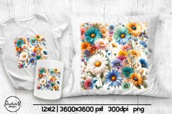 Wildflowers sublimation, Pillow designs Product Image 1