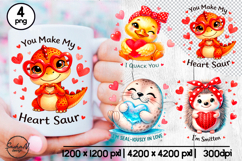 Valentines pun, Cute animals clipart Product Image 1