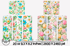 3d floral tumbler wrap Product Image 1