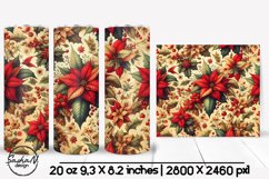 Winter flowers tumbler wrap Product Image 1