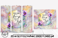 Christian tumbler wrap, Faith sublimation Product Image 1