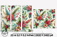 Winter flowers tumbler wrap Product Image 1