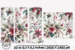 Winter flowers tumbler wrap Product Image 1