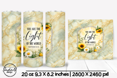 Christian tumbler wrap, Faith sublimation Product Image 1