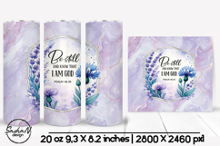 Christian tumbler wrap, Faith sublimation Product Image 1