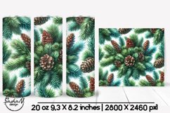 Christmas floral tumbler wrap Product Image 1