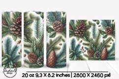 Christmas floral tumbler wrap Product Image 1