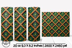 Geometric Mardi gras tumbler, Purple green and gold tumbler Product Image 1